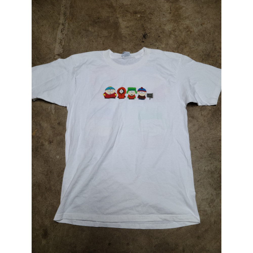 South Park- 1998 Comedy Central RARE - White T-Shirt- Large (057)
